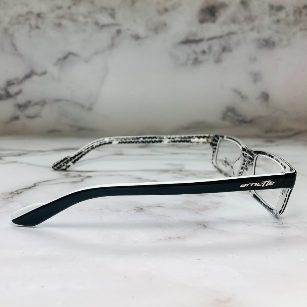Arnette Rectangular Black And White Eyeglasses Gl… - image 6